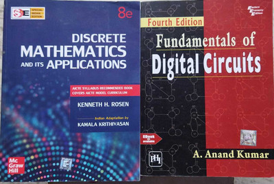 Fundamentals Of Digital Circuits & Discrete Mathematics and Its Applications (USED - GOOD)(Paperback, H ROSEN)