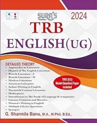 SURA`S TRB English(UG) Exam Book Guide - Latest Updated Edition 2024(Paperback, G.Sharmila Banu)