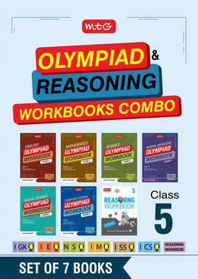MTG Class-5 NSO-IMO-IEO-ICSO-IGKO-ISSO Olympiad and Reasoning Workbook Combo (Set of 7 Books) | MCQs, Previous Years Paper & Achievers Section - SOF Olympiad Books For 2025-26 Exam(Paperback, MTG Editorial Board)