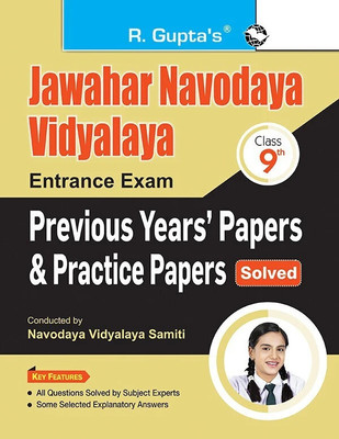 Jawahar Navodaya Vidyalaya (Class 9th) Entrance Exam - Previous Years' Papers & Practice Papers (Solved)(English, Paperback, RPH Editorial Board)