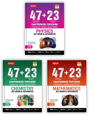 MTG 47 + 23 Years JEE Main (2024-2002) and JEE Advanced (2024-1978) Chapter-wise Topic-wise Previous Years Solved Question Papers Physics, Chemistry & Mathematics Book – JEE PYQ Question Bank For 2025 Exam (Set of 3)(Paperback, MTG Editorial Board)