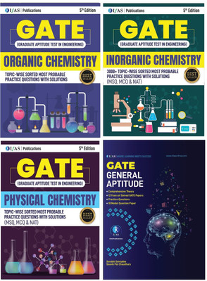 GATE Chemistry Practice Book ( Organic, Inorganic, Physical Chemistry + Gate General aptitude )  - 2025 | Topicwise Practice Question with Solutions (MSQ, MCQs & NAT) - Best Book for GATE Chemistry in India- Two Brothers Publications(Paperback, IFAS Publications) GATE Chemistry Practice Book ( Organic, Inorganic, Physical Chemistry + Gate General aptitude )  - 2025 | Topicwise Practice Question with Solutions (MSQ, MCQs & NAT) - Best Book for GATE Chemistry in India- Two Brothers Publications(Paperback, IFAS Publications)