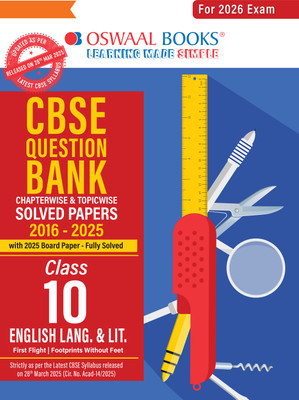 CBSE Question Bank SOLVED PAPERS Class 10 English Language & Lit For 2026 Exam(Paperback, Oswaal Editorial Board)