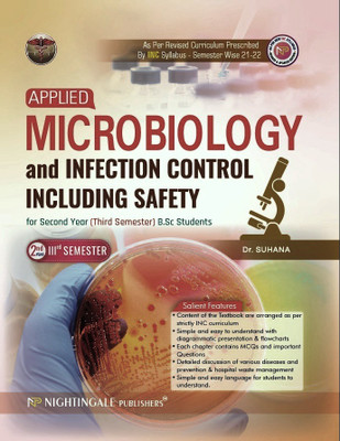 Applied Microbiology And Infection Control Including Safety For 2nd Year ( 3rd Semester) B.Sc Students, 1/e 2025-2026(Paperback, G.Swarna)