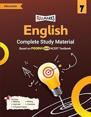 Full Marks English Complete Study Material Class 7 | Based on POORVI New NCERT Textbook and CBSE Syllabus | Includes Chapterwise Summary, Solved Q/A, Practice Papers and More(Paperback, Full Marks Pvt Ltd) Full Marks English Complete Study Material Class 7 | Based on POORVI New NCERT Textbook and CBSE Syllabus | Includes Chapterwise Summary, Solved Q/A, Practice Papers and More(Paperback, Full Marks Pvt Ltd)
