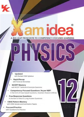 Xam Idea Physics Class 12 Book | CBSE Board | Chapterwise Question Bank | Based On Revised CBSE Syllabus | NCERT Questions Included(Paperback, vk)