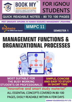 IGNOU MMPC 011 Social Processes and Behavioral Issues Maximize Learning, Minimize Time Latest Edition Effortless Understanding(Paperback, BMA Publication)