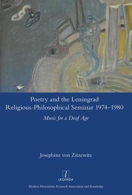 Poetry and the Leningrad Religious-Philosophical Seminar 1974-1980(English, Hardcover, von Zitzewitz Josephine)