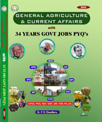 General Agriculture & Current Affairs with 34 YEARS GOVT JOBS PYQ's(Paperback, Dr. P.D. Chaudhary)