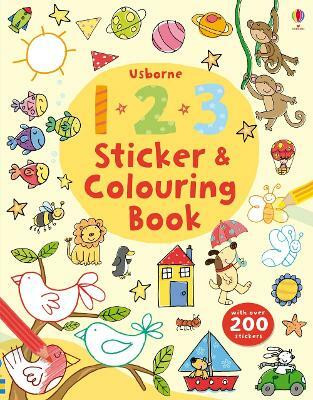 123 Sticker and Colouring book(English, Paperback, Greenwell Jessica)