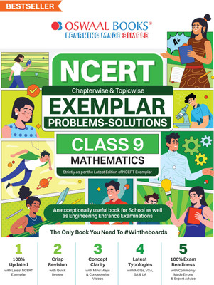 Oswaal NCERT Exemplar (Problems - solutions) Class 9 Mathematics Book For 2024 Exam(Paperback, Oswaal Editorial Board)