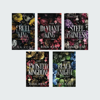 (Rina Kent books) Royal Elite Special Edition series - Cruel King + Deviant King + Steel Princess + Twisted Kingdom + Black Knight (Rina Kent books)(Paperback, Rina Kent)
