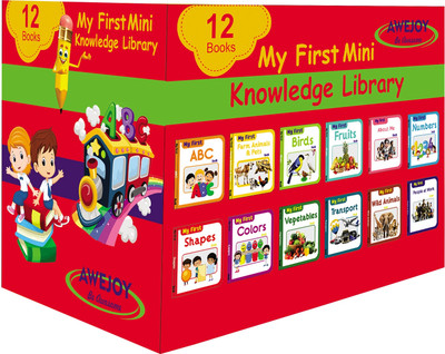 My First Mini Knowledge Library Box Set of 12 Board Book(Board Book, AWEJOY)