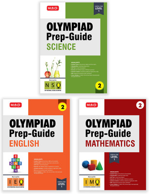 MTG Olympiad Prep-Guide Class-2 Mathematics, Science & English (Set of 3 Books) - Detailed Theory, IMO-NSO-IEO Previous Years Questions with Self Test For SOF 2025-26 Exam(Paperback, MTG Editorial Board)
