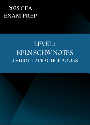 CFA Level 1 Books 2025 Complete Study Package, 6 Books, Question Banks  - CFA Level 1 Books 2025 Complete Study Package, 6 Books, Question Banks(Paperback, kaplschw)