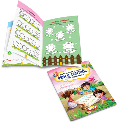 My First Book Of Writing Pencil Control With Activities : Learning Workbook For Kids, Preschoolers Learning To Write Guide, Hand Coordination Writing Book, Writing Practice For Nursery Kids(Paperback, GOWOO)