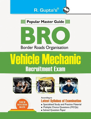 BRO: Vehicle Mechanic Recruitment Exam Guide(English, Paperback, RPH Editorial Board)