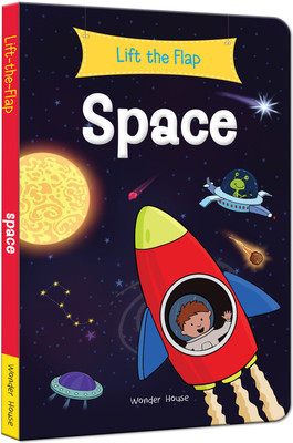 Lift the Flap: Space(English, Novelty book, Wonder House Books)