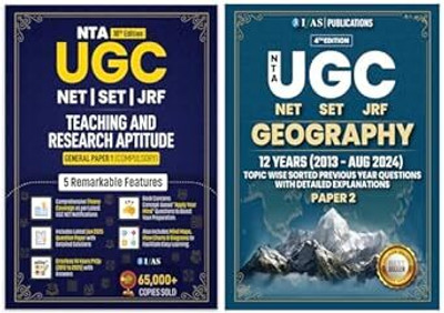 UGC NET Geography  - 2025 [Set of 2 Books] | Previous Year Solved Papers Unit Wise Sorted with Detailed Solutions | Best Seller Previous Question Paper PYQ Book for NTA-UGC NET/JRF and SET Geography Examinations (Paper 1 & Paper 2) in India | Two Brothers Publications(Paperback, IFAS Publications)