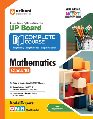Arihant UP Board Complete Course Mathematics Class 10 | As per the NEP 2020 | Fully Revised Edition | For Exam 2025-26(Paperback, Richa Aggarwal ,Brijesh Dwevedi, Vicky Sain)