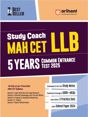 Arihant Study Coach MAH-CET LLB 5 Years COMMON ENTRANCE TEST 2025(Paperback, Arihant Publication)