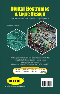 Digital Electronics & Logic Design for SPPU 19 Course (SE - III - Comp.- 210245) (Decode)(Paperback, ATUL P. GODSE, DR. MRS. DEEPALI A. GODSE)