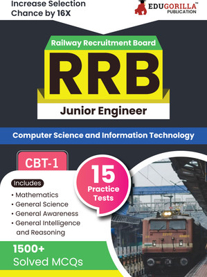RRB JE IT CBT-1  - 2024 (English Edition) | Computer Based Test | 15 Practice Tests (1500 Solved MCQs) with Free Access To Online Tests(English, Paperback, Edugorilla Prep Experts)