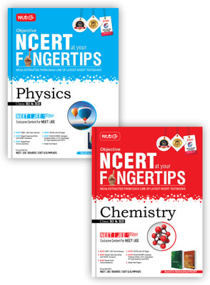 MTG Objective NCERT at your FINGERTIPS Physics & Chemistry (Set of 2 Books) - NCERT NEET/JEE Trend Indicator, Notes with HD Pages, Exam Archive & MCQs | NEET-JEE Books (Based on NCERT Latest Pattern For 2025 Exam)(Paperback, MTG Editorial Board)