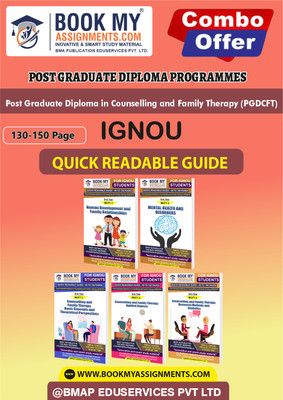 IGNOU MCFT1 MCFT2 MCFT3 MCFT4 MCFT5 Quick Readable Notes Book For Ignou Student Post Graduate Diploma in Counselling and Family Therapy (PGDCFT) In English  - Best IGNOU exam preparation book(Paperback, BMA Publication)