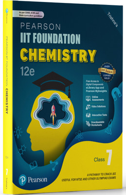 Pearson IIT Foundation'25 Chemistry Class 7 | For JEE, NTSE & Olympiad Exams | As per CBSE, ICSE & State Curriculums | Free acess to 6 Online Assessments, 30 Video Solutions & Interactive Tests via Pearson MyInsights & elibrary | 12th edition(Paperback, Trishna Knowledge System)