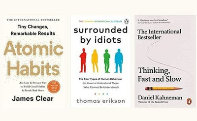 Surrounded By Idiots + Thinking, Fast And Slow + Atomic Habits (3 Book Combo)(Paperback, JMD BOOKS)