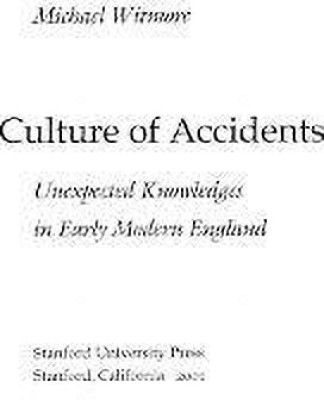 Culture of Accidents(English, Electronic book text, Witmore Michael)