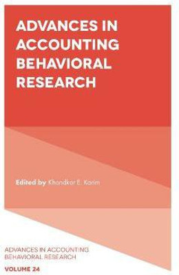 Advances in Accounting Behavioral Research(English, Hardcover, unknown)
