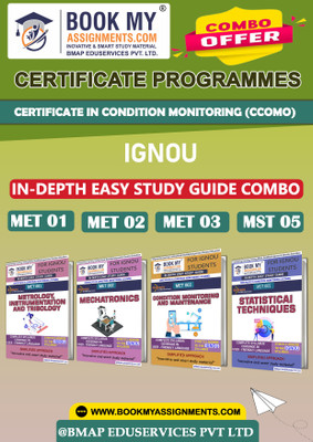 IGNOU MET001 MET002 MET003 MST005 Study Material (In Depth Guide) For Ignou Student Certificate in Condition Monitoring (CCOMO)(Paperback, BMA Publication)