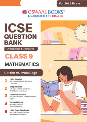 Oswaal Icse Question Bank Solved Papers | Class 9 | Mathematics(English, Paperback, unknown)