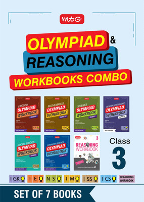 MTG Class-3 NSO-IMO-IEO-ICSO-IGKO-ISSO Olympiad and Reasoning Workbook Combo (Set of 7 Books) | MCQs, Previous Years Paper & Achievers Section - SOF Olympiad Books For 2025-26 Exam(Paperback, MTG Editorial Board)
