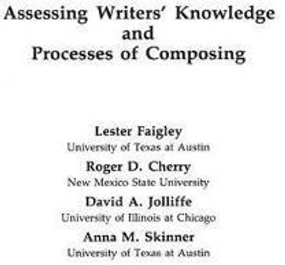 Assessing Writers' Knowledge and Processes of Composing(English, Paperback, unknown)