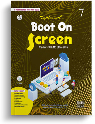 Together With Boot On Screen Windows 10 & Microsoft Office 2016 For Class 7 Computer Book(Paperback, Rachna Sagar)