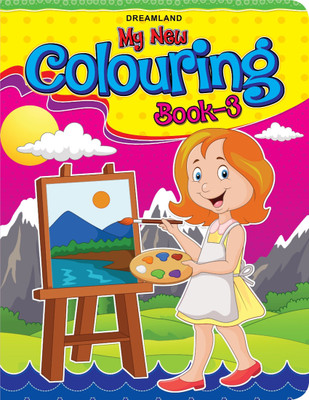 My New Colouring (Book - 3)  - Vegetables and Everyday Objects Colouring Book for Kids Ages 2-6 | Easy Bold-Line Pictures with Names | Fun Activity to Build Creativity, Motor Skills & Concentration(English, Paperback, unknown)