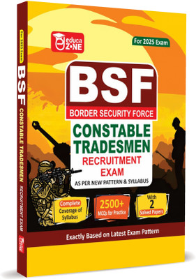 BSF Constable Tradesmen Recruitment Exam Complete Study Guide Book With Solved Papers For 2025 Exam(Paperback, EDUCAZONE PANEL OF EXPERTS)