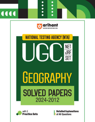 Arihant NTA UGC NET/JRF/SET Geography Solved Papers (2024-2012) | Detailed Explanations of All Questions with 5 Practice Sets(Paperback, Amlan Maitra, Vivek Sharma)