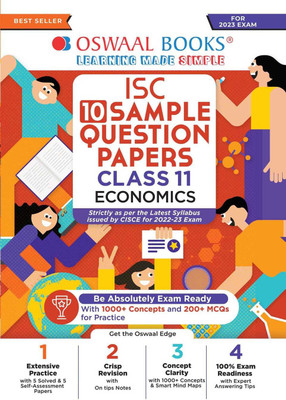 Oswaal ISC Sample Question Papers Class 11 Economics (For 2023 Exam)(Paperback, Oswaal Editorial Board)
