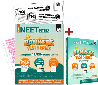 (Old Edition) PW NTA NEET Rankers Test Series 2025 Verified & Curated by Expert Faculties | 10 Full Syllabus + 4 Part Syllabus (Class 11 & 12) |  - PW NTA NEET Rankers Test Series 2025(English, Paperback, unknown)