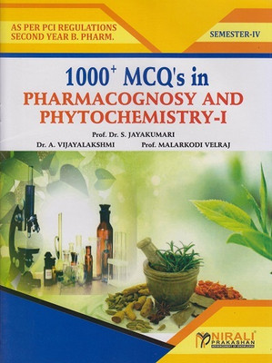 MCQs IN PHARMACOGNOSY AND PHYTOCHEMISTRY 1 (Second Year SY BPharm - Semester 4)(Paperback, Prof. Dr. S. Jayakumari, Prof. A. Vijayalakshmi, Prof. Malarkodi Velraj)