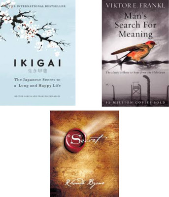 Ikigai + The Secret + Mans Searching For Meaning (Combo Of 3 Best Selling Book) (English)(Paperback, VICKOR E.FRANKL, Garcia Hector, Byrne Rhonda)