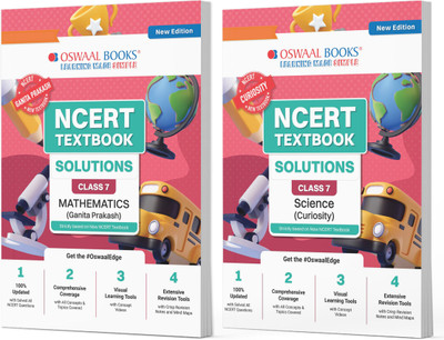 Oswaal NCERT Textbook Solutions Class 7 Mathematics & Science | Set of 2 Books | For Latest Exam(Product Bundle, Oswaal Editorial Board)