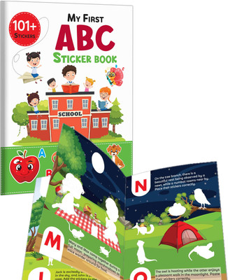 My First ABC Sticker Book: Alphabet Play for Kids, 135+ Amazing Stickers, Creative Learning Fun, Joyful Knowledge Path Ages 3-12.(Paperback, GOWOO)