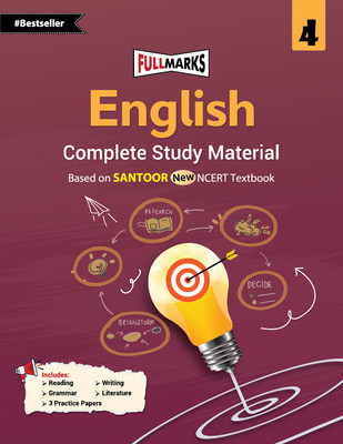 Full Marks English Complete Study Material Class 4 | Based on Santoor New NCERT Textbook and CBSE Syllabus | Includes Chapterwise Summary, Solved Q/A, Practice Papers and More(Paperback, Full Marks)