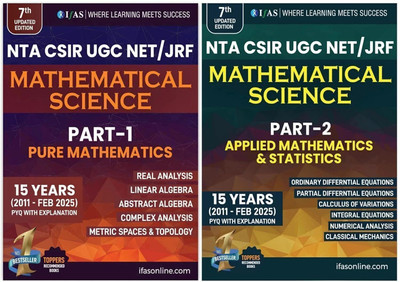 CSIR NET Mathematics Book  - 2025 | Previous Year Solved Papers (2011 - Feb 2025) with Detailed Solution [Set of 2 Books] | Pure Mathematical & Applied Mathematics | Best Seller PYQ for NTA CSIR UGC NET SET Mathematical Science Examinations in India | IFAS Publications(Paperback, IFAS Publications)