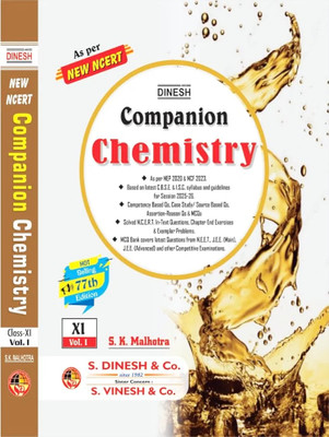 DINESH COMPANION CHEMISTRY CLASS XI ( VOL.1 & VOL.2 ) AS PER NEW NCERT 2025-26(Paperback, S.K. MALHOTRA)
